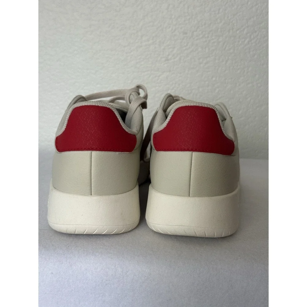Adidas VL Court 3.0 Wonder White Better Scarlet Red Sneakers ID8794 Mens 10.5
